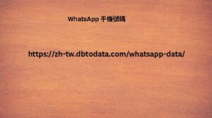 WhatsApp 手機號碼